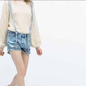 Zara overall shorts